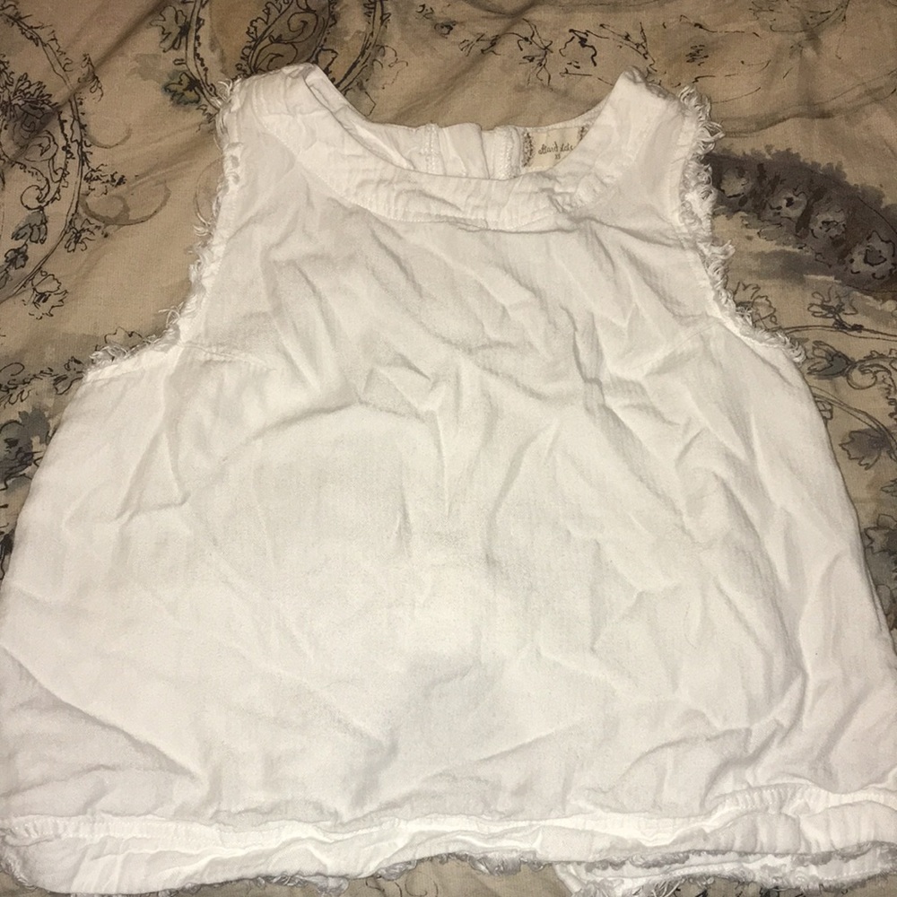 White Halter-Top Tank
